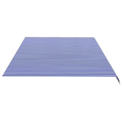 vidaXL Varakangas markiisiin sininen ja valkoinen 6x3,5 m