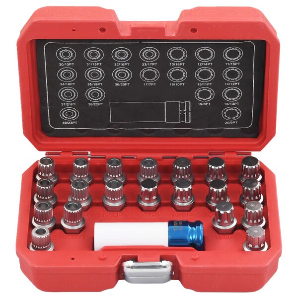 vidaXL 21-osainen rengashylsysarja BMW autoille