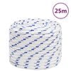 vidaXL Venek&ouml;ysi valkoinen 18 mm 25 m polypropeeni