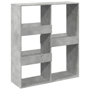vidaXL Kirjahylly/tilanjakaja betoninharmaa 100x33x115 cm
