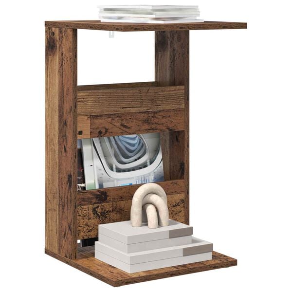 vidaXL Sivup&ouml;yt&auml; Vanha puu 40 x 35 x 60,5 cm Tekninen puu