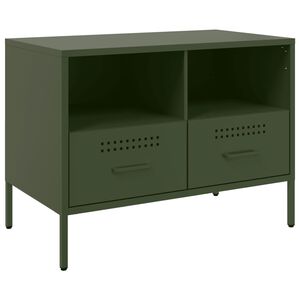 vidaXL TV-taso oliivinvihre&auml; 68x39x50,5 cm ter&auml;s