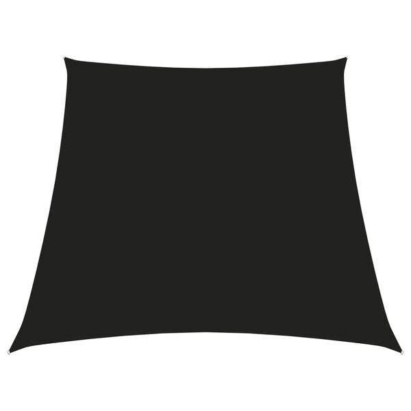 vidaXL Aurinkopurje Oxford-kangas puolisuunnikas 3/5x4 m musta