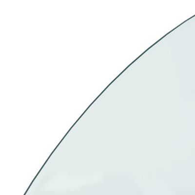 vidaXL Takan lasilevy puolipyöreä 1200x500 mm
