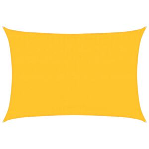 vidaXL Aurinkopurje 160 g/m&sup2; suorakaide keltainen 3,5x4,5 m HDPE