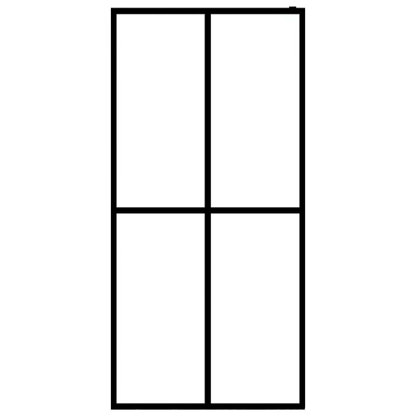 vidaXL Walk-in Suihkun seinäke karkaistu huurrelasi 90x195 cm