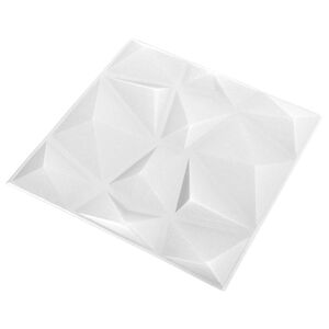 vidaXL Sein&auml;paneelit 12 kpl 50 x 50 cm TimanttiValkoinen XPS Vaahdon