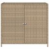 vidaXL Puutarhan s&auml;ilytyskaappi beige 83x45x76 cm polyrottinki
