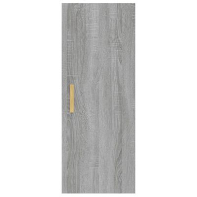 vidaXL Seinäkaappi harmaa Sonoma 34,5x34x90 cm tekninen puu