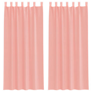 vidaXL Voileeverhot tangotaskuilla 2 kpl pinkki