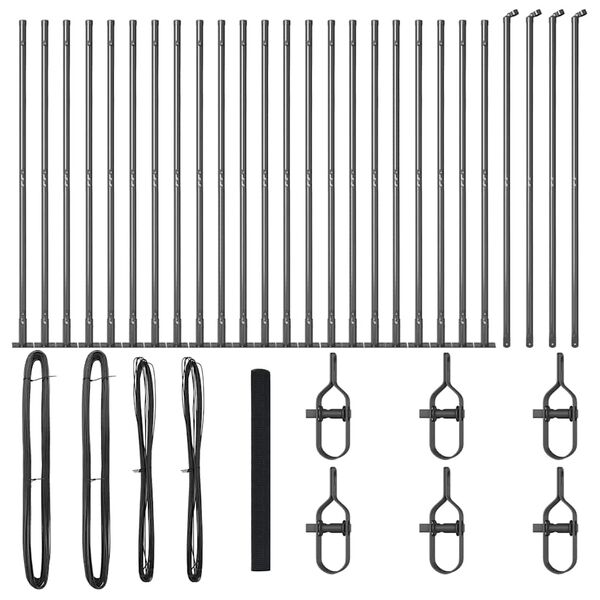 vidaXL Aitalatu Harmaa 50 x 1,5 m (16 x 16 mm verkko) Ter&auml;s ja PVC