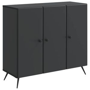 vidaXL Sivup&ouml;yt&auml; Musta 89 x 34,5 x 80 cm Tekninen puu