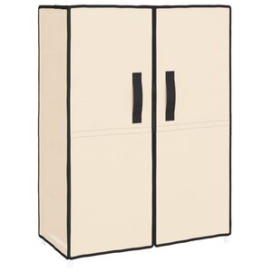 vidaXL Kenk&auml;kaappi kerma 60x28x90 cm kangas