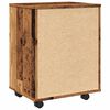vidaXL Kaappi pyörillä vanhaa puuta 46x36x59 cm lastulevy