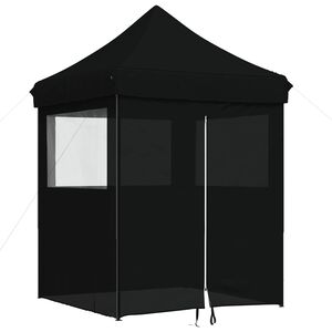 vidaXL Juhlateltta Musta 200 x 200 x 306 cm Oxford-kangas