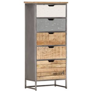 vidaXL Lipasto 45x30x105 cm t&auml;ysi mangopuu