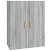 vidaXL Riippuva sein&auml;kaappi harmaa Sonoma 69,5x34x90 cm
