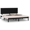 vidaXL S&auml;ngynrunko musta t&auml;ysi m&auml;nty 180x200 cm Super King