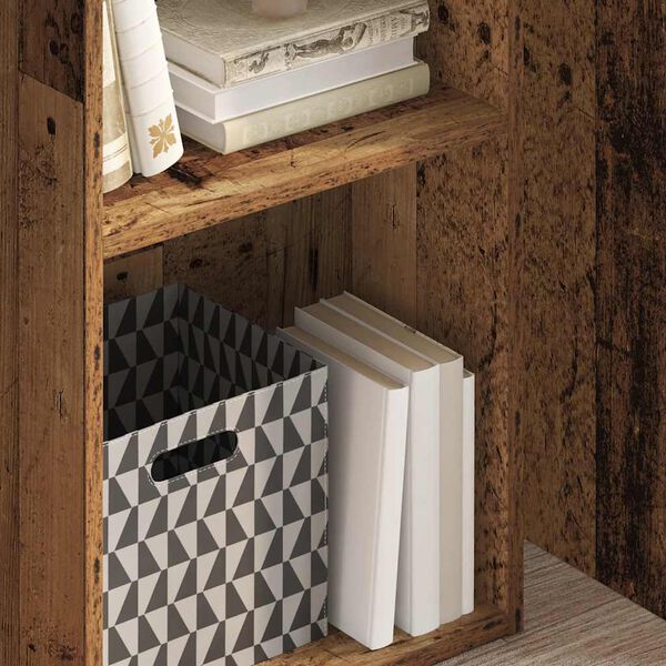 vidaXL Kirjahylly vanha puu 40x30x77 cm tekninen puu