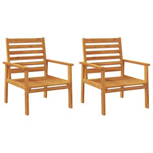vidaXL Puutarhatuoli 2 kpl 66,5x65x81 cm t&auml;ysi akasiapuu