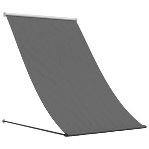 vidaXL Sis&auml;&auml;nkelattava markiisi antrasiitti 100x150 cm kangas ja ter&auml;s