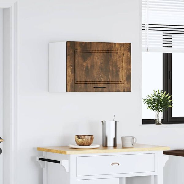 vidaXL Keitti&ouml;n sein&auml;kaappi Porto savustettu tammi teknillinen puu