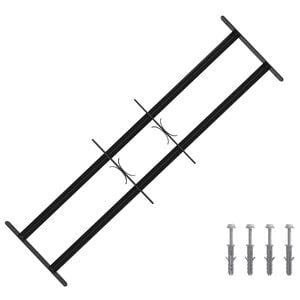 vidaXL Ik windowin turva-aita kahdella poikkitangolla 3 pcs 63-114 cm