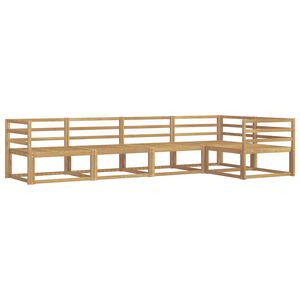 vidaXL Ulkosohvakokoelma 5 pcs valkoinen 325 x 166,5 x 73 cm