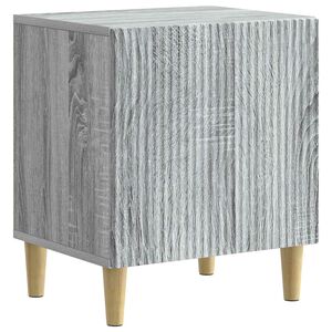 vidaXL Y&ouml;p&ouml;yt&auml;kaappi Harmaa sonoma 43 x 34,5 x 50 cm Tekninen puu