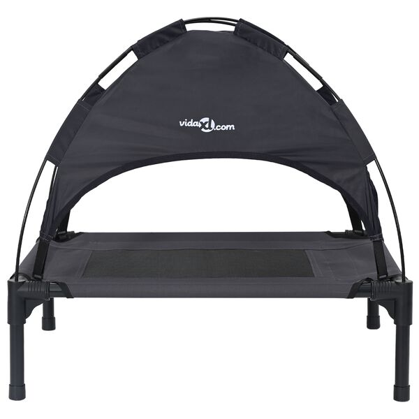 vidaXL Koiran Peti Musta 76 x 62 x 70,5 cm Ter&auml;s