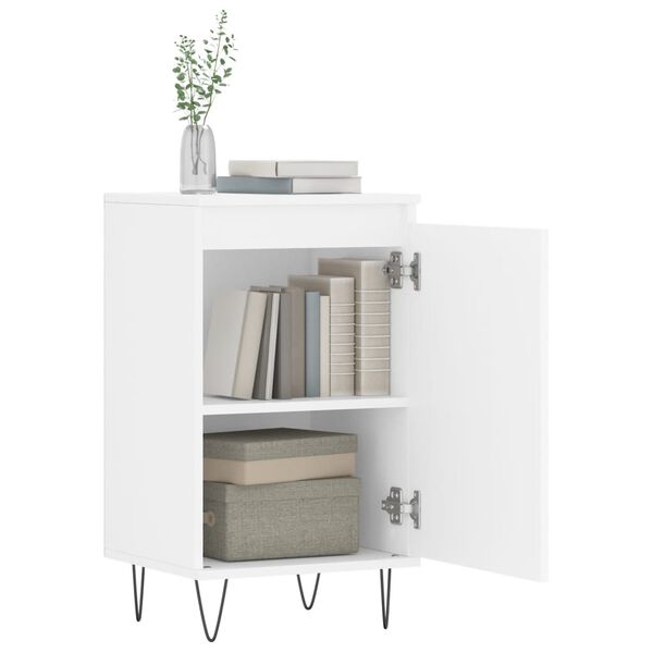 vidaXL Senkit 2 kpl valkoinen 40x35x70 cm tekninen puu