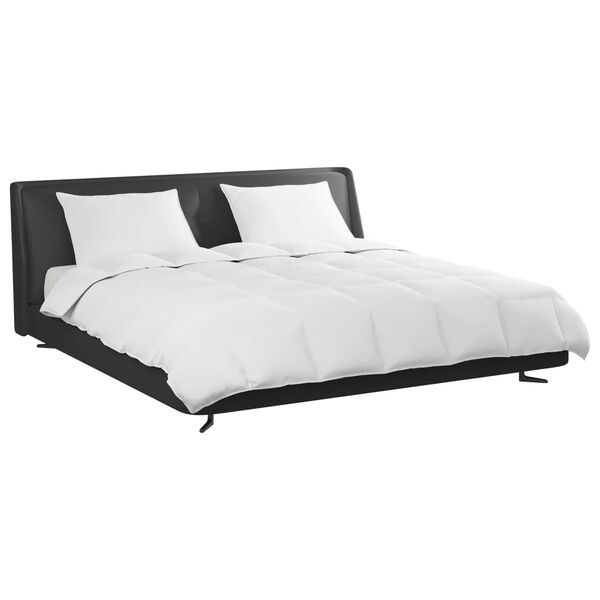 vidaXL Peittosarja tyynyll&auml; 3 pcs Valkoinen Untuvah&ouml;yhen