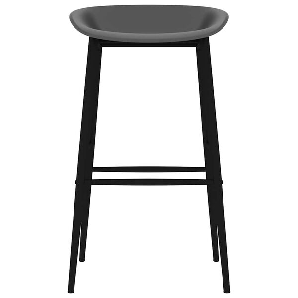 vidaXL Baarituolit 2 kpl harmaa