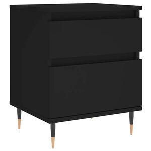 vidaXL Y&ouml;p&ouml;yt&auml; musta 40x35x50 cm tekninen puu