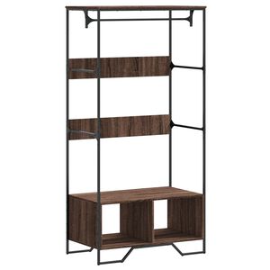 vidaXL Vaatekaappi ruskea tammi 90x50x180 cm tekninen puu