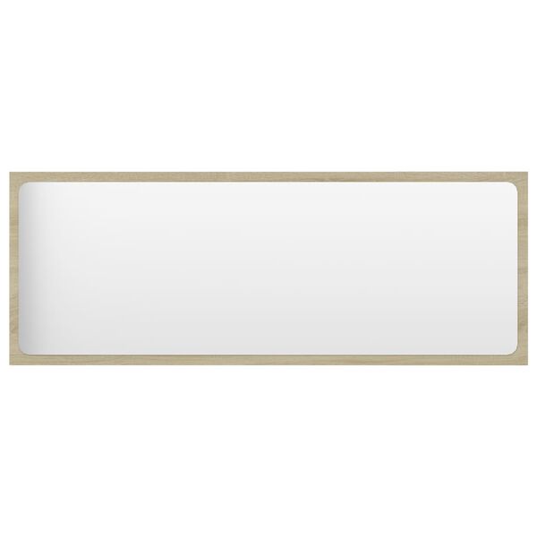 vidaXL Kylpyhuonepeili Sonoma-tammi 100x1,5x37 cm lastulevy