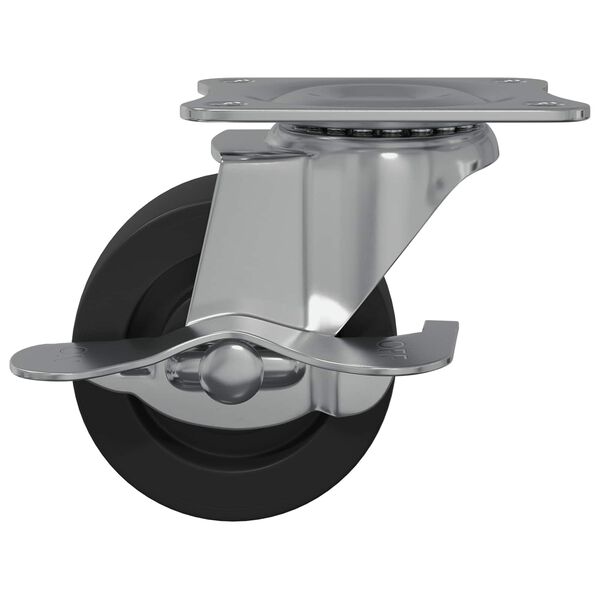 vidaXL Kierre 12 pcs Musta ja hopea 50,7 x 50,7 x 24,4 mm