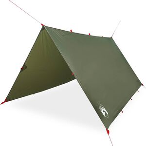 vidaXL Leirint&auml;alue tarp oliivinvihre&auml; 306x306 cm vedenpit&auml;v&auml;