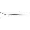 vidaXL Vetoutuva markiisi Valkoinen 400 &times; 300 cm Polyesteri