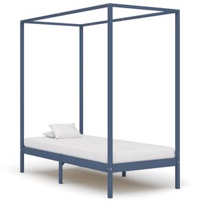 vidaXL Pylv&auml;ss&auml;nky harmaa t&auml;ysi m&auml;nty 100x200 cm