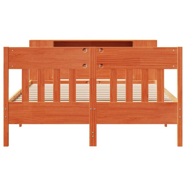 vidaXL S&auml;nky kirjahyllyll&auml; ei patjaa vahanrusk. 140x200 cm t&auml;ysi m&auml;nty