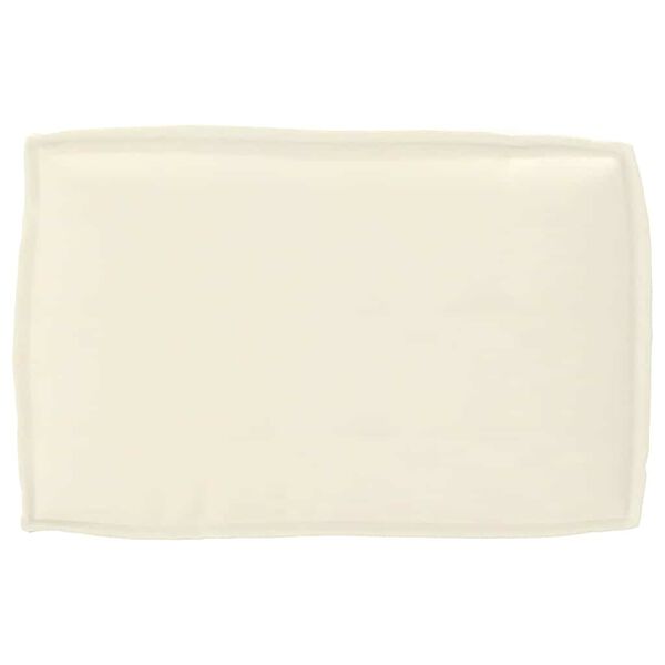 vidaXL Kuormalavatyyny selkänojalle tyynyllä Kerma 60 x 40 x 12 cm