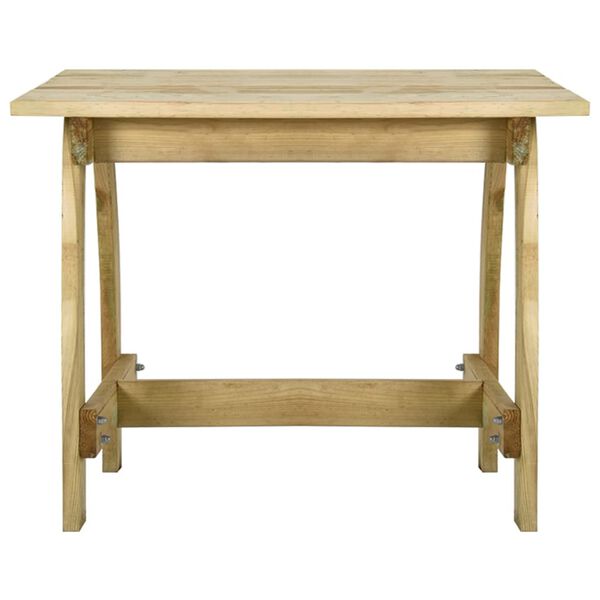 vidaXL 3-osainen Puutarharuokailuryhm&auml; kyll&auml;stetty m&auml;nty