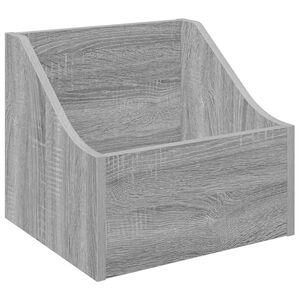 vidaXL LP-levykotelo Harmaa Sonoma 37 x 33 x 32 cm Tekninen puu