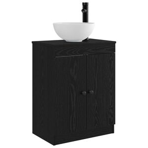 vidaXL Kylpyhuoneen allas Musta 54 x 35 x 83 cm Tekninen puu