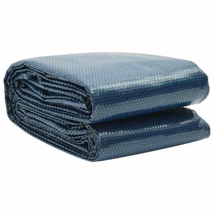 vidaXL Kelluva uima-altaan PE-aurinkoenergiakalvo 356 cm sinimusta