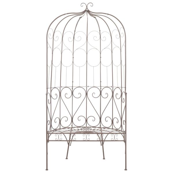 vidaXL Puutarhapenkki 95 cm rauta antiikinruskea