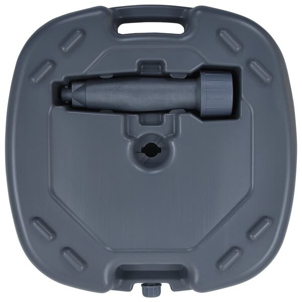 vidaXL Kannettava p&auml;iv&auml;nvarjon alusta harmaa hiekka-/vesit&auml;ytteinen