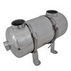 vidaXL Uima-altaan l&auml;mm&ouml;nvaihdin 355 x 134 mm 40 kW