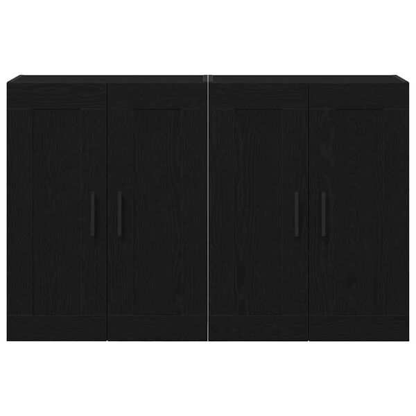 vidaXL Sein&auml;lle asennettava kaappi 2 pcs Vanha puu 69,5 x 34 x 90 cm